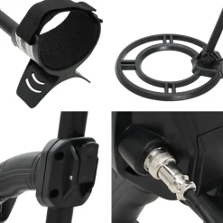 vidaXL Detector de metales auto tune profundidad 18 cm con puntero Online
