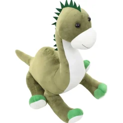 vidaXL Juguetes-Dinosaurio brontsaurus de peluche verde