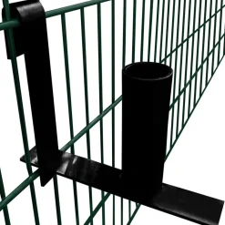 vidaXL Vallas De Jardín-Dispensador para tiras de valla de privacidad acero