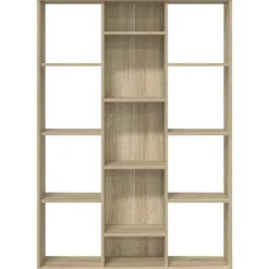 vidaXL Divisores De Ambientes-Divisor espacio/estantería aglomerado 100x24x140cm