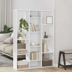 vidaXL Divisores De Ambientes-Divisor/estantería de espacio madera contrachapada 100x24x140cm