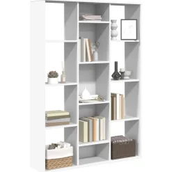 vidaXL Divisores De Ambientes-Divisor/estantería de espacio madera contrachapada 100x24x140cm