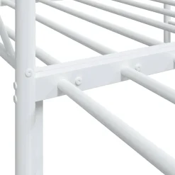 vidaXL Camas Y Accesorios-Diván con nido sin colchón 75x190 cm acero