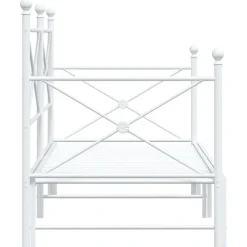 vidaXL Camas Y Accesorios-Diván con nido sin colchón 75x190 cm acero