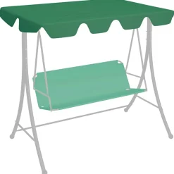 vidaXL Jardín-Dosel de repuesto columpio de jardín 188/168x145/110 cm