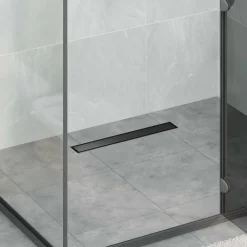 vidaXL Drenaje de ducha 2 en 1 50 cm Acero inoxidable 304 Negro Best