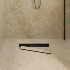vidaXL Drenaje de ducha 2 en 1 50 cm Acero inoxidable 304 Negro Best