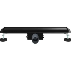 vidaXL Drenaje de ducha 2 en 1 50 cm Acero inoxidable 304 Negro Best