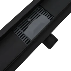 vidaXL Drenaje de ducha 2 en 1 50 cm Acero inoxidable 304 Negro Best