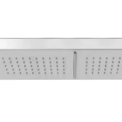 vidaXL Piscina Y Spa-Ducha de exterior de acero inoxidable chorro doble