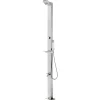 vidaXL Piscina Y Spa-Ducha de jardín acero inoxidable 220 cm