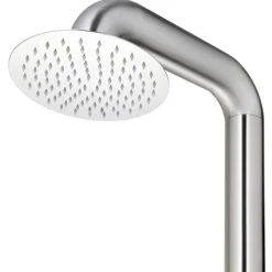 vidaXL Piscina Y Spa-Ducha de jardín acero inoxidable 225 cm