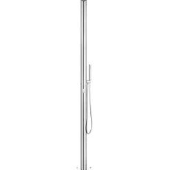 vidaXL Piscina Y Spa-Ducha de jardín acero inoxidable 220 cm