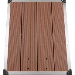 vidaXL Ducha de jardín con base marrón 220 cm acero inoxidable Marr&oacute;n Hot