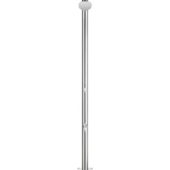 vidaXL Ducha de jardín con base marrón 220 cm acero inoxidable Marr&oacute;n Hot