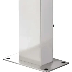 vidaXL Piscina Y Spa-Ducha de jardín con base 225 cm acero inoxidable