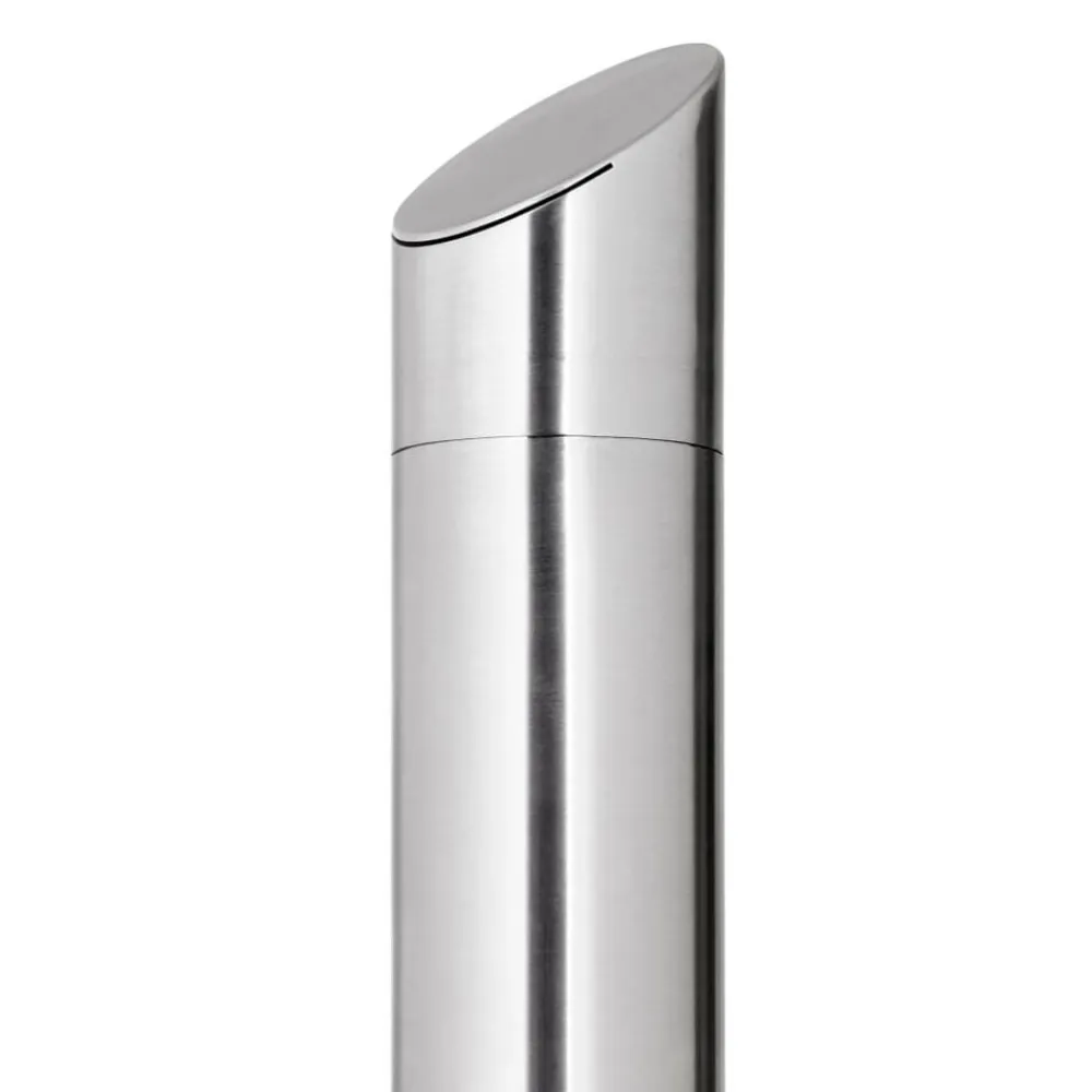 vidaXL Ducha de jardín con base 225 cm acero inoxidable Gris Outlet