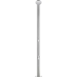 vidaXL Ducha de jardín con base 220 cm acero inoxidable Gris Outlet