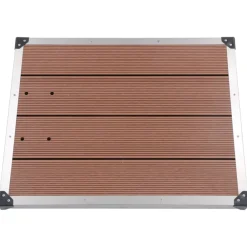 vidaXL Ducha de jardín con base marrón 230 cm acero inoxidable Marrón Online