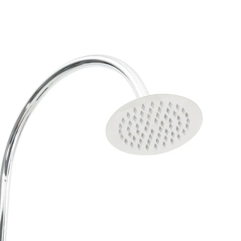 vidaXL Piscina Y Spa-Ducha de jardín de madera gris