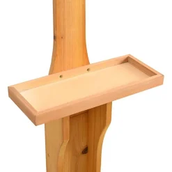 vidaXL Ducha de jardín de madera Marrón Discount