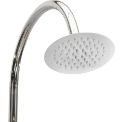 vidaXL Piscina Y Spa-Ducha de jardín de madera maciza de teca 75x75x210 cm