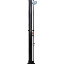 vidaXL Piscina Y Spa-Ducha solar de jardín con alcachofa y grifo 40 L