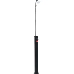vidaXL Piscina Y Spa-Ducha solar de jardín negro 215 cm 8 L