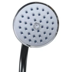 vidaXL Piscina Y Spa-Ducha solar de jardín negro 215 cm 8 L