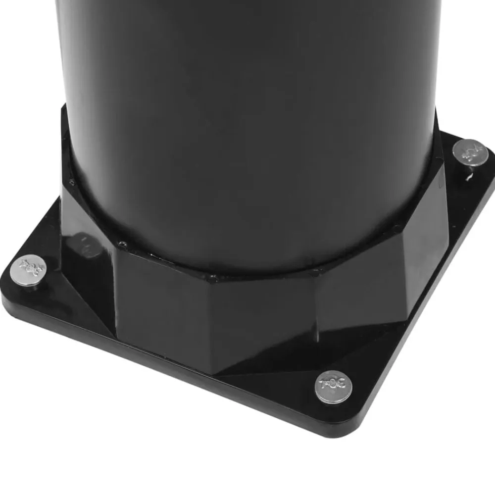vidaXL Piscina Y Spa-Ducha solar de jardín negro 215 cm 8 L