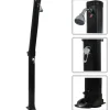 vidaXL Piscina Y Spa-Ducha solar plegable negra 214 cm 23 L