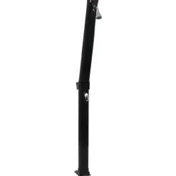vidaXL Piscina Y Spa-Ducha solar plegable negra 214 cm 23 L