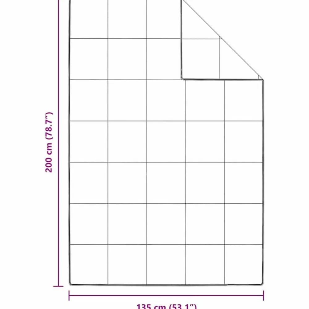 vidaXL Ropa De Casa-Edredón 135 x 200 cm Pluma