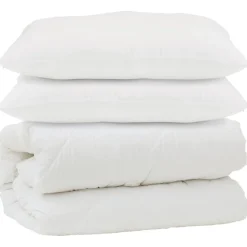 vidaXL Ropa De Casa-Edredón con almohada 3 pcs Microfibra
