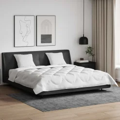 vidaXL Ropa De Casa-Edredón con almohada 3 pcs Microfibra