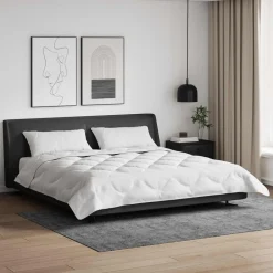 vidaXL Ropa De Casa-Edredón con almohada 3 pcs Microfibra