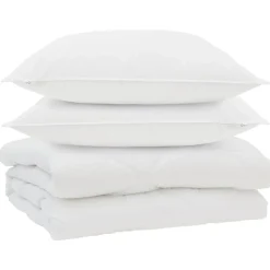 vidaXL Ropa De Casa-Edredón con almohada 3 pcs Microfibra
