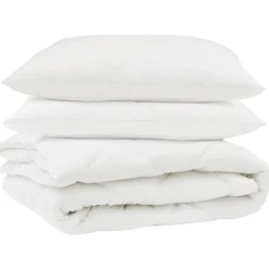 vidaXL Ropa De Casa-Edredón con almohada 3 pcs Microfibra