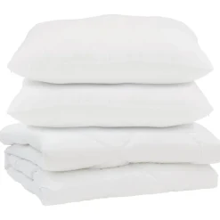 vidaXL Ropa De Casa-Edredón con almohada 3 pcs Microfibra