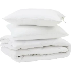 vidaXL Ropa De Casa-Edredón con almohada 3 pcs Microfibra