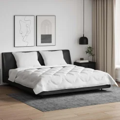 vidaXL Ropa De Casa-Edredón con almohada 3 pcs Microfibra