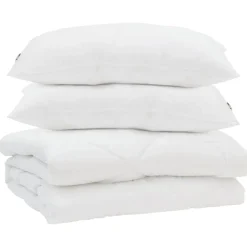 vidaXL Ropa De Casa-Edredón con almohada 3 pcs Microfibra