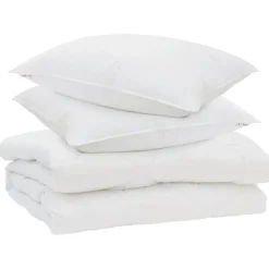 vidaXL Ropa De Casa-Edredón con almohada 3 pcs Microfibra