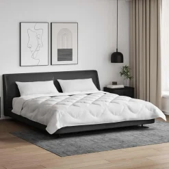 vidaXL Ropa De Casa-Edredón con almohadas con almohada 3 pcs Microfibra