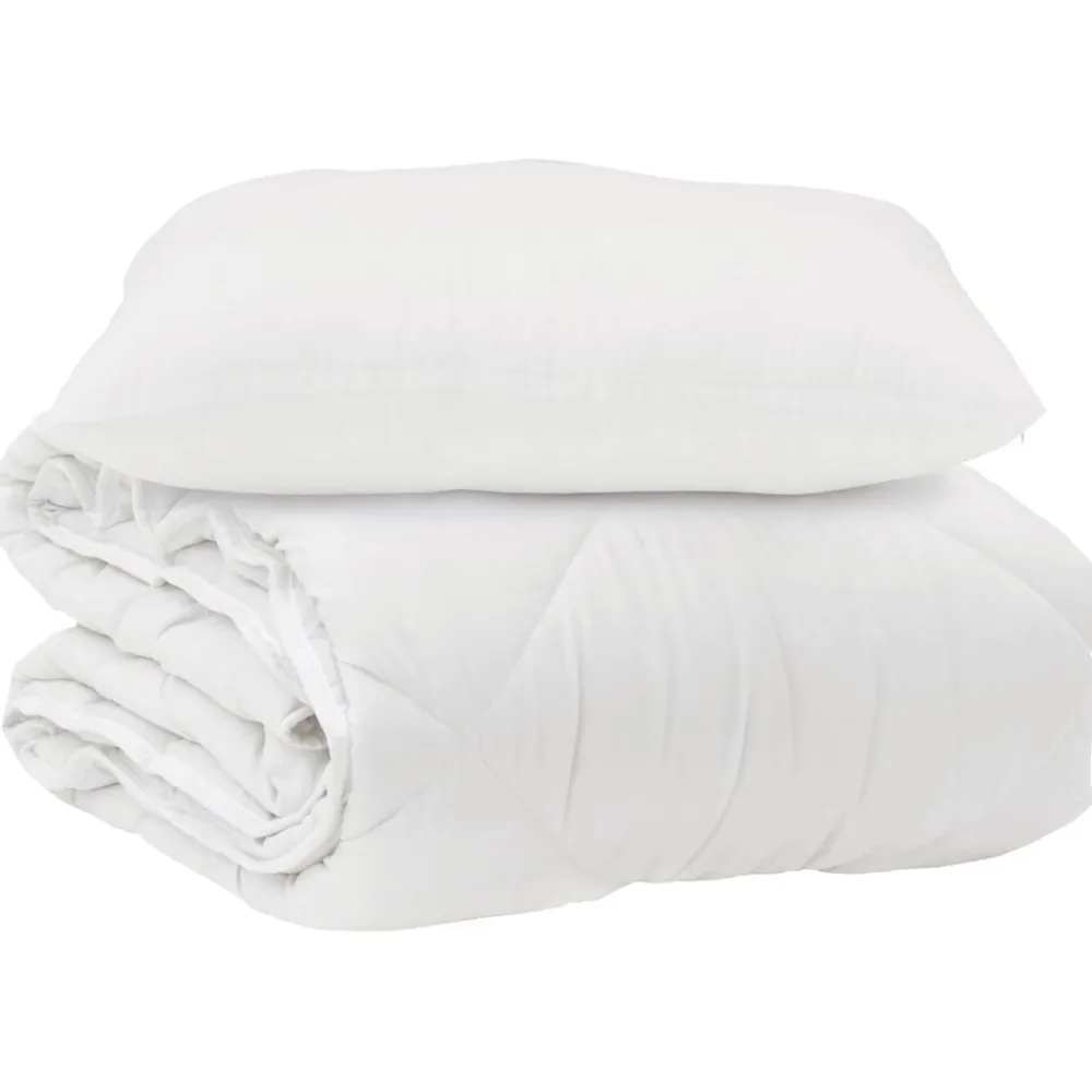vidaXL Ropa De Casa-Edredón con almohada 2 pcs Microfibra
