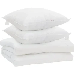 vidaXL Ropa De Casa-Edredón con almohada 3 pcs Microfibra