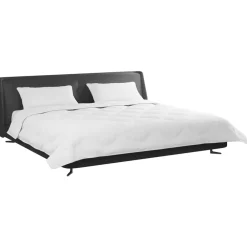 vidaXL Ropa De Casa-Edredón con almohadas 3 pcs Microfibra y Plumas de Pato