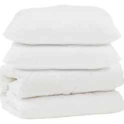 vidaXL Ropa De Casa-Edredón con almohada 3 pcs Microfibra