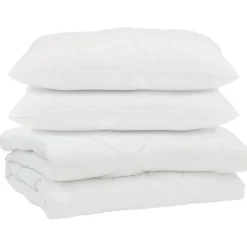 vidaXL Ropa De Casa-Edredón con almohada 3 pcs Microfibra