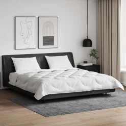 vidaXL Ropa De Casa-Edredón con almohadas con almohada 3 pcs Microfibra
